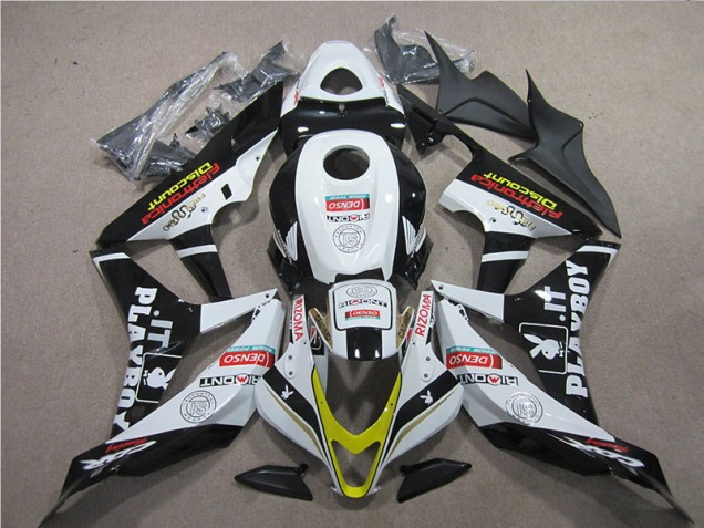 Discount 2007-2008 Black Red White DENSO Honda CBR600RR Replacement Motorcycle Fairings UK Discount 2007-2008 Black Red White DENSO Honda CBR600RR Replacement Motorcycle Fairings UK