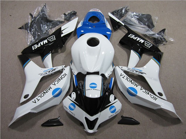Discount 2007-2008 Blue White Black Konica Minolta MAPEI Honda CBR600RR Moto Fairings UK Discount 2007-2008 Blue White Black Konica Minolta MAPEI Honda CBR600RR Moto Fairings UK