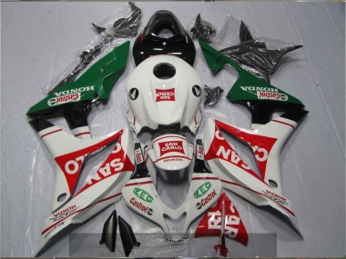 Discount 2007-2008 White Red Green San Carlo Castrol Honda CBR600RR Motorcyle Fairings UK