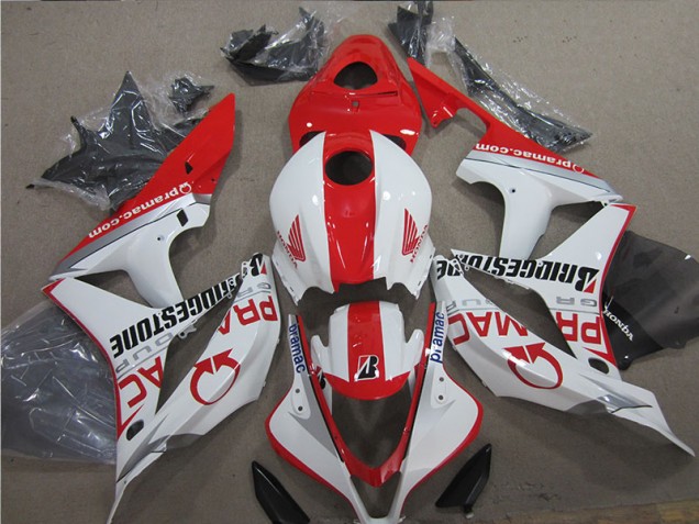 Discount 2007-2008 Red White Honda CBR600RR Motor Fairings UK Discount 2007-2008 Red White Honda CBR600RR Motor Fairings UK