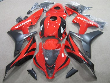 Discount 2007-2008 Black Red Honda CBR600RR Motorbike Fairings UK