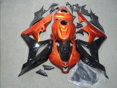 Discount 2007-2008 Orange Black Honda CBR600RR Motorbike Fairing UK