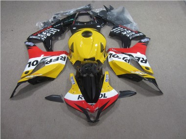 Discount 2007-2008 Yellow Red Black Repsol Honda CBR600RR Moto Fairings UK