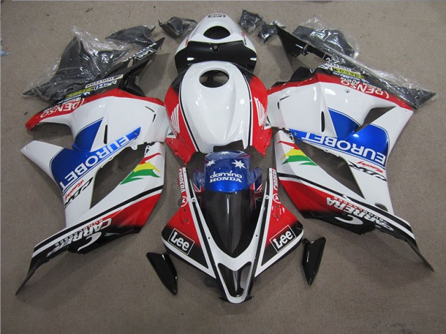 Discount 2009-2012 Blue White EUROBET Lee Honda CBR600RR Motorcycle Fairing UK