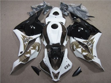 Discount 2009-2012 Black White Honda CBR600RR Bike Fairing Kit UK