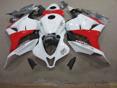 Discount 2009-2012 White Red Honda CBR600RR Motorcycle Fairing Kits UK