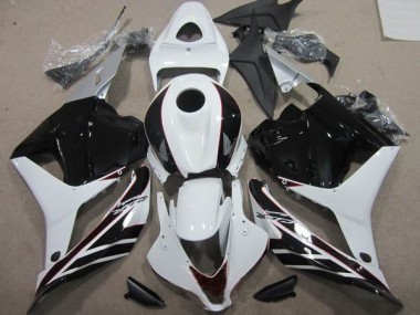 Discount 2009-2012 Black White Honda CBR600RR Motorcycle Fairings UK