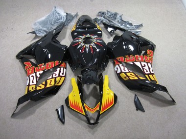 Discount 2009-2012 Black Yellow Honda CBR600RR Motorcycle Fairing UK