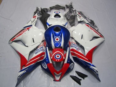 Discount 2009-2012 White Blue Red Honda CBR600RR Bike Fairings UK