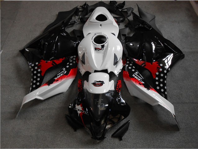Discount 2009-2012 Black White Red Honda CBR600RR Motorbike Fairing Kits UK