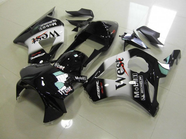 Discount 2002-2003 Black West Honda CBR900RR 954 Motorcycle Fairings Kits UK