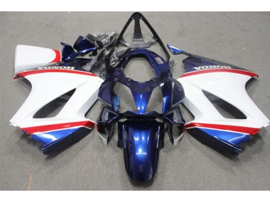 Discount 2002-2013 Blue White Honda VFR800 Motorcycle Fairings UK