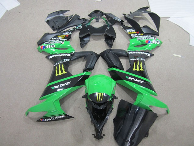 Discount 2008-2010 Black Green Monster Kawasaki ZX10R Bike Fairing Kit UK Discount 2008-2010 Black Green Monster Kawasaki ZX10R Bike Fairing Kit UK