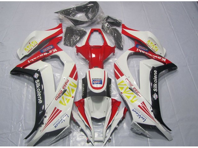 Discount 2011-2015 White Red Silkolene Kawasaki ZX10R Motorcycle Fairings Kit UK Discount 2011-2015 White Red Silkolene Kawasaki ZX10R Motorcycle Fairings Kit UK