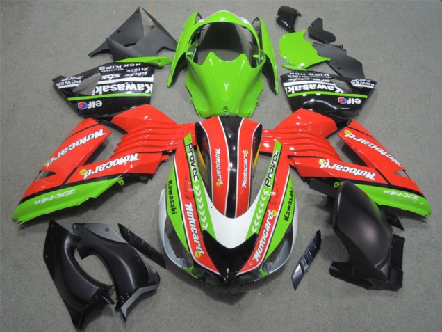 Discount 2006-2011 Red Green Motocard Kawasaki ZX14R ZZR1400 Bike Fairing UK Discount 2006-2011 Red Green Motocard Kawasaki ZX14R ZZR1400 Bike Fairing UK