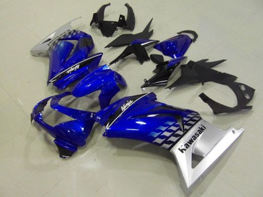 Discount 2008-2012 Blue Kawasaki ZX250R Motorcycle Fairings UK