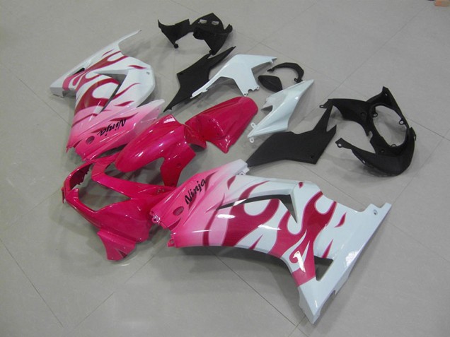 Discount 2008-2012 Pink White Kawasaki ZX250R Bike Fairings UK Discount 2008-2012 Pink White Kawasaki ZX250R Bike Fairings UK