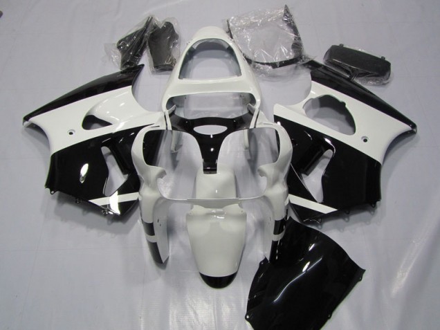 Discount 2000-2002 White Black Kawasaki ZX6R Bike Fairings UK Discount 2000-2002 White Black Kawasaki ZX6R Bike Fairings UK