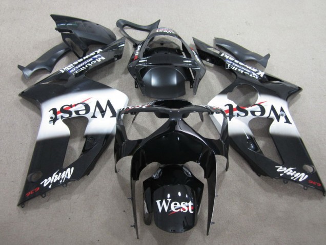 Discount 2003-2004 Black West Ninja 636 Kawasaki ZX6R Motorcylce Fairings UK Discount 2003-2004 Black West Ninja 636 Kawasaki ZX6R Motorcylce Fairings UK