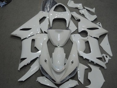Discount 2005-2006 White Kawasaki ZX6R Motorcycle Fairings Kit UK