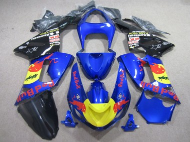 Discount 2005-2006 Blue Red Bull Ninja Kawasaki ZX6R Motorcycle Fairing Kit UK