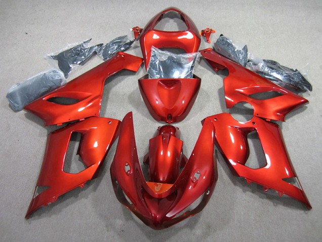 Discount 2005-2006 Orange Kawasaki ZX6R Motor Fairings UK Discount 2005-2006 Orange Kawasaki ZX6R Motor Fairings UK