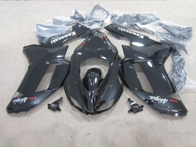 Discount 2007-2008 Black Ninja 636 Kawasaki ZX6R Moto Fairings UK Discount 2007-2008 Black Ninja 636 Kawasaki ZX6R Moto Fairings UK