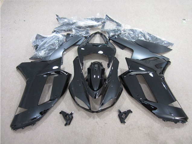 Discount 2007-2008 Black Kawasaki ZX6R Motorbike Fairing UK Discount 2007-2008 Black Kawasaki ZX6R Motorbike Fairing UK