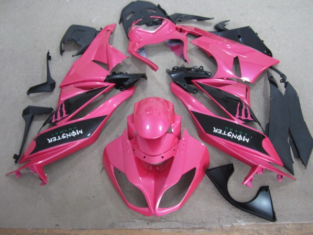 Discount 2009-2012 Pink Black Monster Kawasaki ZX6R Motor Fairings UK Discount 2009-2012 Pink Black Monster Kawasaki ZX6R Motor Fairings UK
