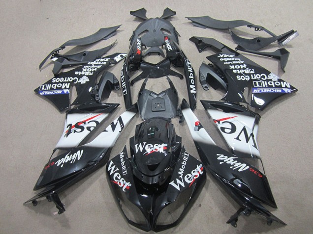 Discount 2009-2012 Black West Kawasaki ZX6R Motorcycle Fairing Kits UK Discount 2009-2012 Black West Kawasaki ZX6R Motorcycle Fairing Kits UK