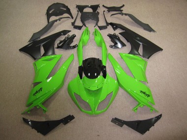 Discount 2009-2012 Black Green Kawasaki ZX6R Motorbike Fairing UK