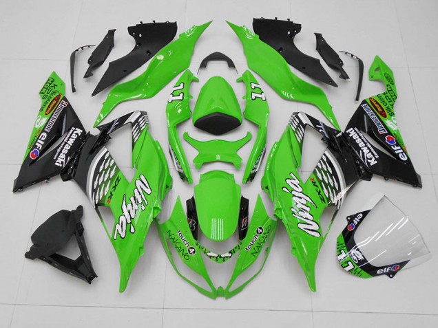 Discount 2013-2018 Green Black 11 Kawasaki ZX6R Bike Fairing UK Discount 2013-2018 Green Black 11 Kawasaki ZX6R Bike Fairing UK