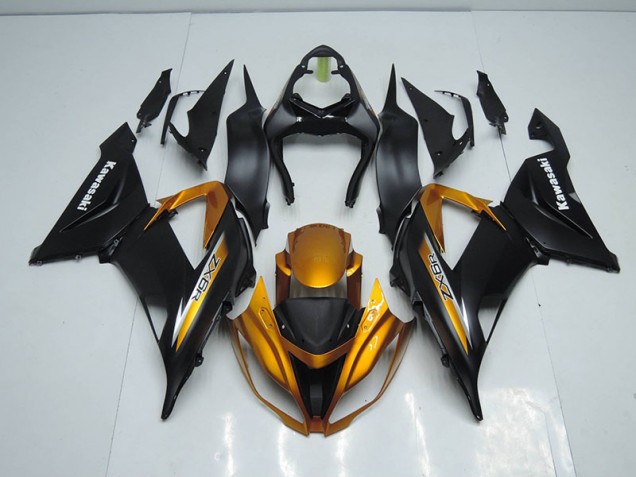 Discount 2013-2018 Black Gold Kawasaki ZX6R Motor Bike Fairings UK Discount 2013-2018 Black Gold Kawasaki ZX6R Motor Bike Fairings UK