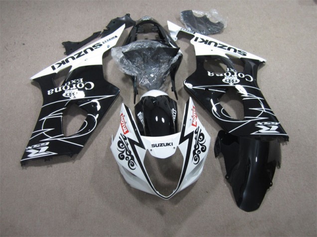 Discount 2003-2004 Black White Corona Extra Motul Suzuki GSXR1000 Motorcycle Fairings Kits UK Discount 2003-2004 Black White Corona Extra Motul Suzuki GSXR1000 Motorcycle Fairings Kits UK