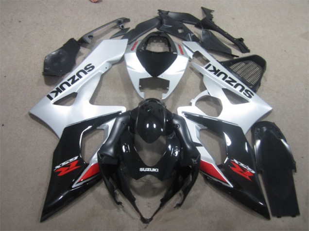 Discount 2005-2006 Black White Suzuki GSXR1000 Motorcycle Replacement Fairings UK Discount 2005-2006 Black White Suzuki GSXR1000 Motorcycle Replacement Fairings UK