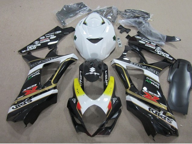 Discount 2007-2008 Black White Suzuki GSXR1000 Motorcylce Fairings UK Discount 2007-2008 Black White Suzuki GSXR1000 Motorcylce Fairings UK