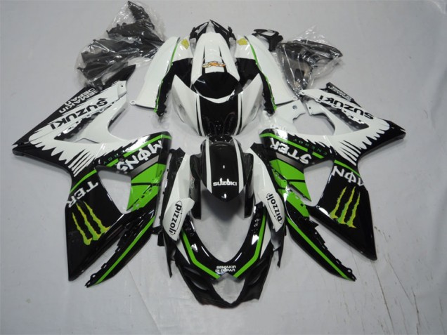 Discount 2009-2016 Black White Green Monster Pizzoli Suzuki GSXR1000 Moto Fairings UK Discount 2009-2016 Black White Green Monster Pizzoli Suzuki GSXR1000 Moto Fairings UK