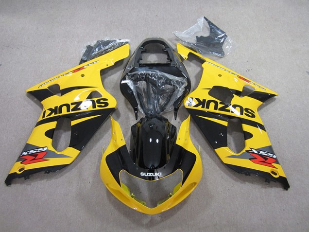 Discount 2001-2003 Yellow Black Suzuki GSXR600 Motorcycle Fairings Kits UK Discount 2001-2003 Yellow Black Suzuki GSXR600 Motorcycle Fairings Kits UK