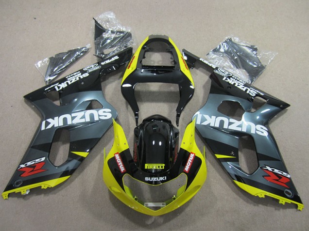 Discount 2001-2003 Black Yellow Motul Suzuki GSXR600 Motor Fairings UK Discount 2001-2003 Black Yellow Motul Suzuki GSXR600 Motor Fairings UK