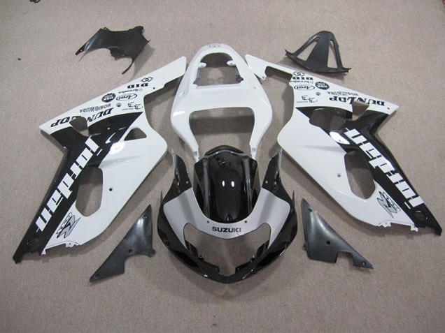 Discount 2001-2003 White Black Suzuki GSXR600 Motorbike Fairings UK Discount 2001-2003 White Black Suzuki GSXR600 Motorbike Fairings UK