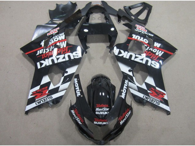 Discount 2004-2005 Black Red Telefumia Movistar Suzuki GSXR600 Motorbike Fairing UK
