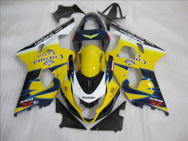 Discount 2004-2005 Yellow Blue Corona Extra Suzuki GSXR600 Bike Fairing UK Discount 2004-2005 Yellow Blue Corona Extra Suzuki GSXR600 Bike Fairing UK