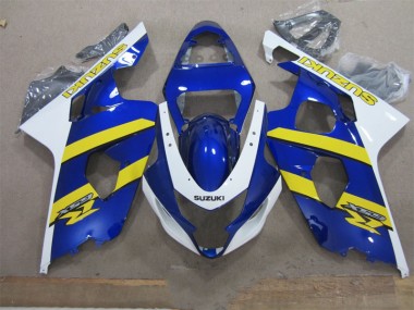 Discount 2004-2005 Blue White Yellow Suzuki GSXR600 Replacement Motorcycle Fairings UK