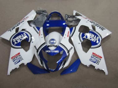 Discount 2004-2005 Blue White Lucky Strike Motul Suzuki GSXR600 Moto Fairings UK