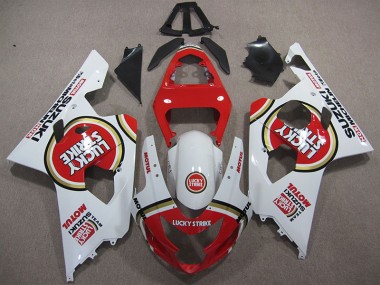 Discount 2004-2005 Red White Lucky Strike Motul Suzuki GSXR600 Motorcycle Replacement Fairings UK