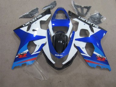 Discount 2004-2005 Blue White Suzuki GSXR600 Motorcycle Fairings Kits UK