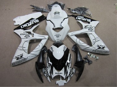 Discount 2006-2007 White Black Corona Extra Suzuki GSXR600 Motorcylce Fairings UK