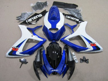 Discount 2006-2007 Blue White Suzuki GSXR600 Motorbike Fairings UK
