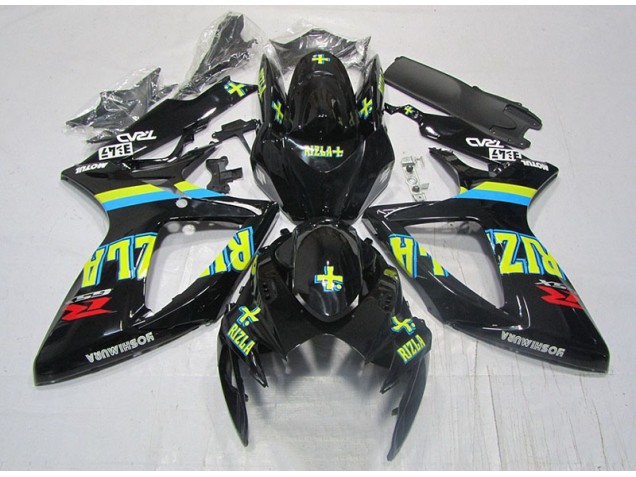 Discount 2006-2007 Black Yellow Rizla Suzuki GSXR600 Moto Fairings UK Discount 2006-2007 Black Yellow Rizla Suzuki GSXR600 Moto Fairings UK