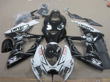 Discount 2006-2007 Black White Corona Extra Motul Suzuki GSXR600 Motorcycle Fairings UK